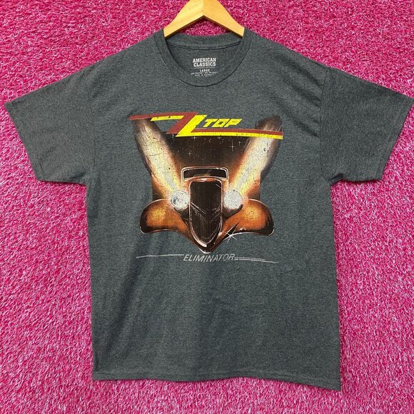 ZZ Top Eliminator Hot Rod Coupe Album Cover Art T-Shirt Large - Picture 1 of 4
